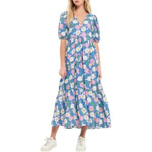 English Factory Floral Maxi Puff Sleeve Cottagecore Sundress Dress 2X